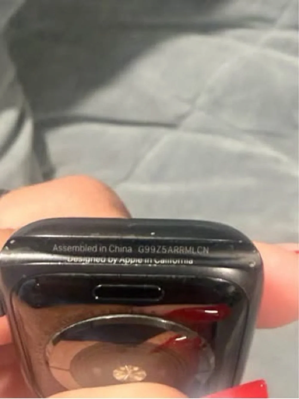 Apple Black Smartwatch with Black Nylon Loop